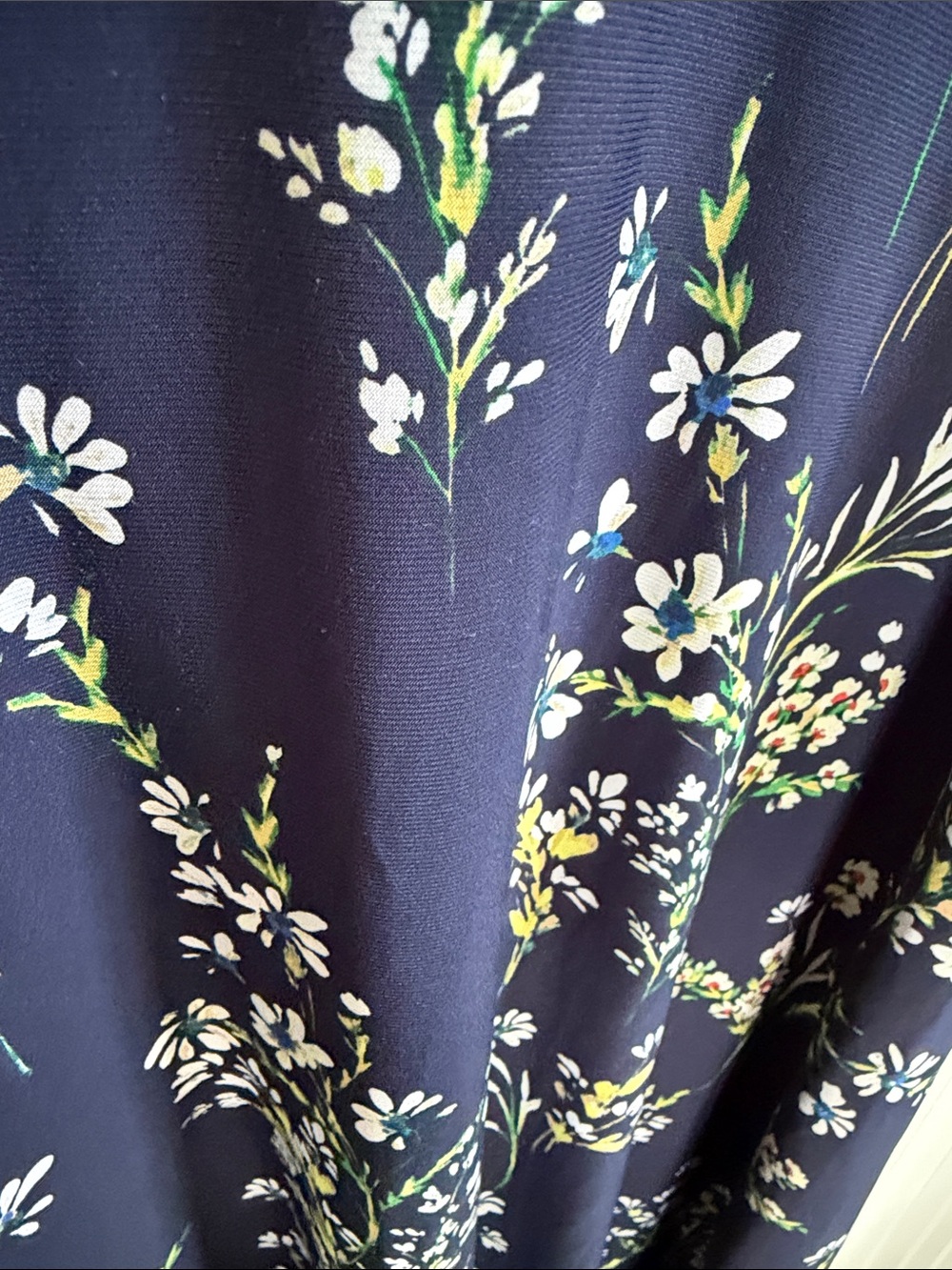 Lauren Ralph Lauren Navy Floral Maxi Dress Size 10 Cottagecore Feminine Preppy - Picture 6 of 14